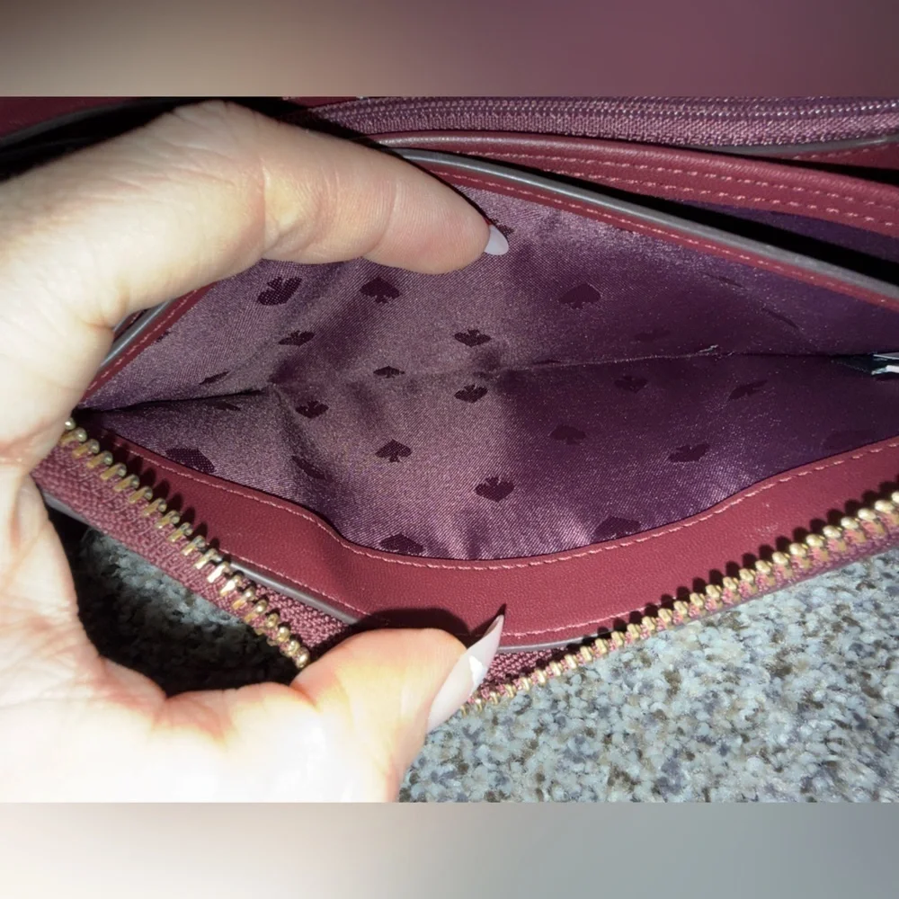 Kate Spade floral zip around wallet
